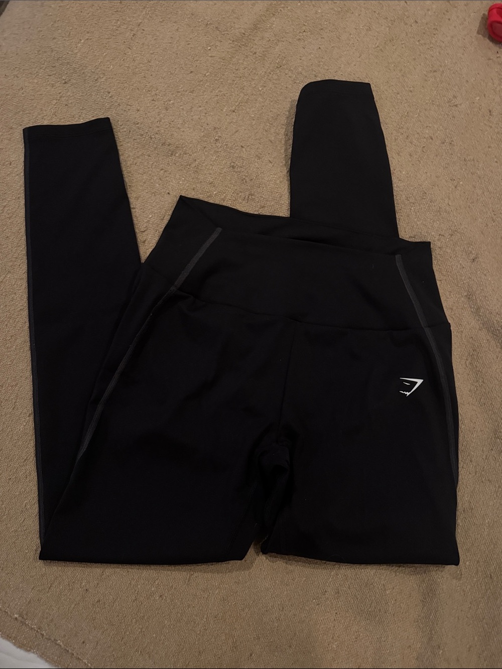 Gymshark Black Seam-Detail High Waisted Leggings